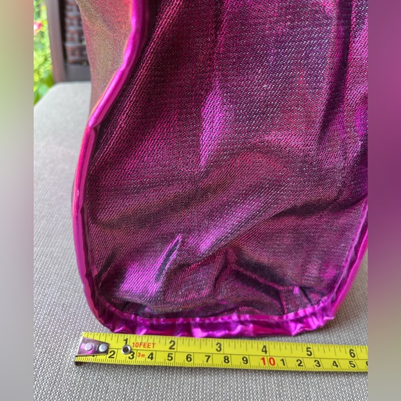 NWT Large Juicy Couture Bright Metallic Pink with Double Handles Tote Bag Sac - Picture 10 of 12